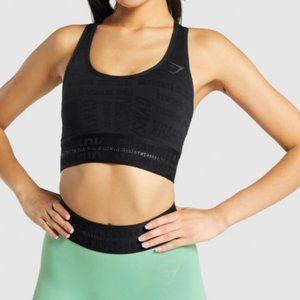 Gymshark Vision Sports Bra Black Medium